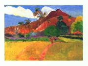 Paul Gauguin Tahitian Landscape oil
